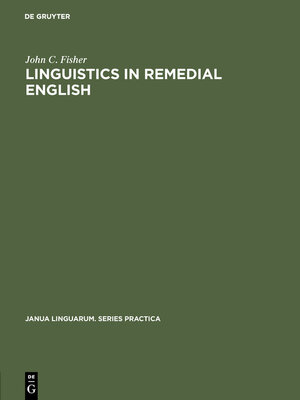 cover image of Linguistics in remedial English